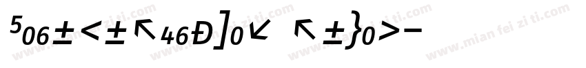 FagoNoRegular Roman字体转换
